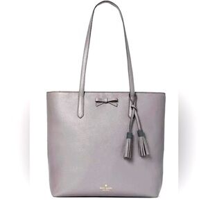 New Kate Spade Gray Pepple Stone Tote